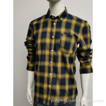 Men's fine cotton yd check ls shirt